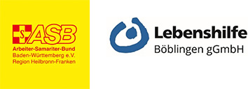 Logos von ASB und Lebenshilfe Böblingen